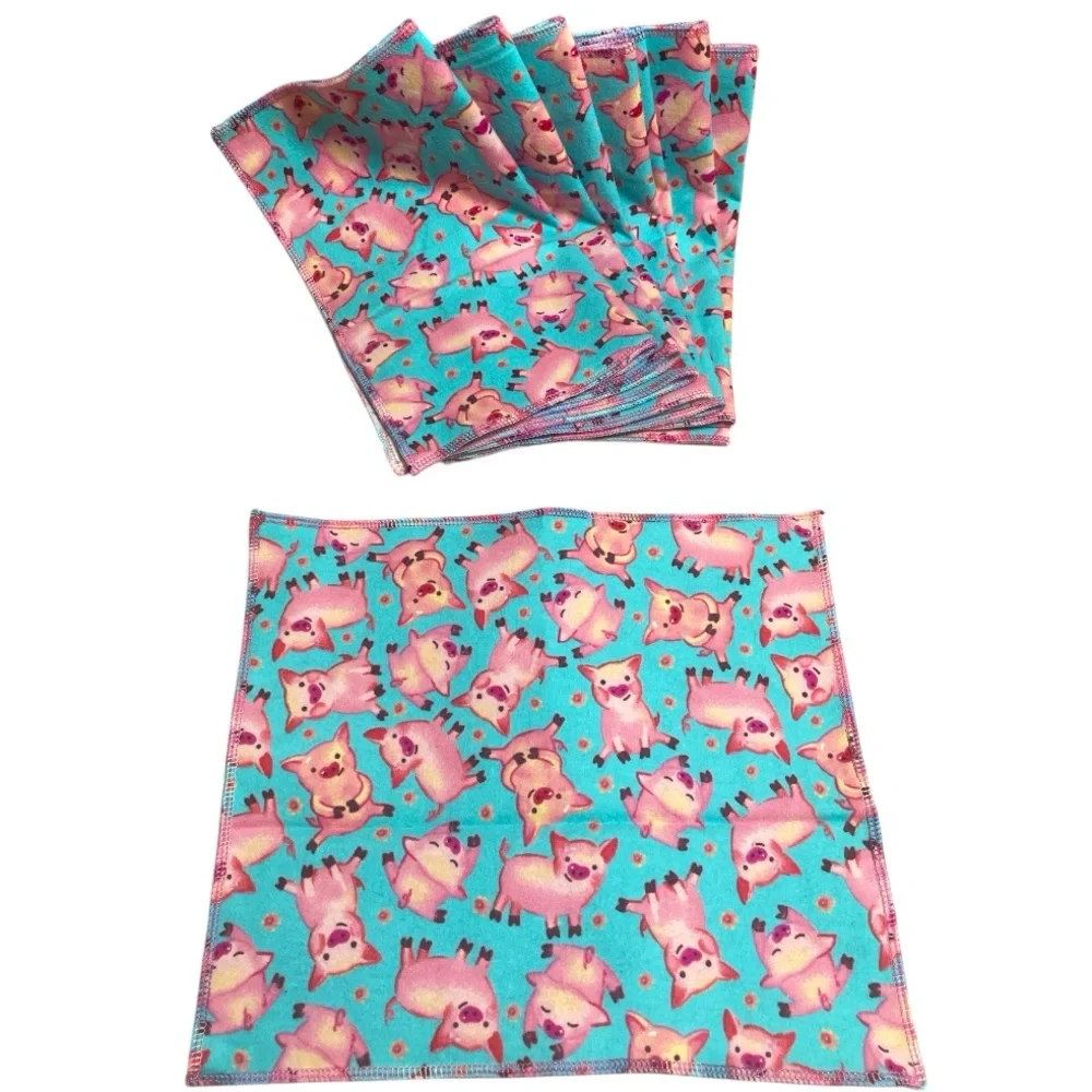 Handmade Pig Towels -Set of 8